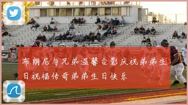布朗尼与兄弟温馨合影庆祝弟弟生日祝福传奇弟弟生日快乐